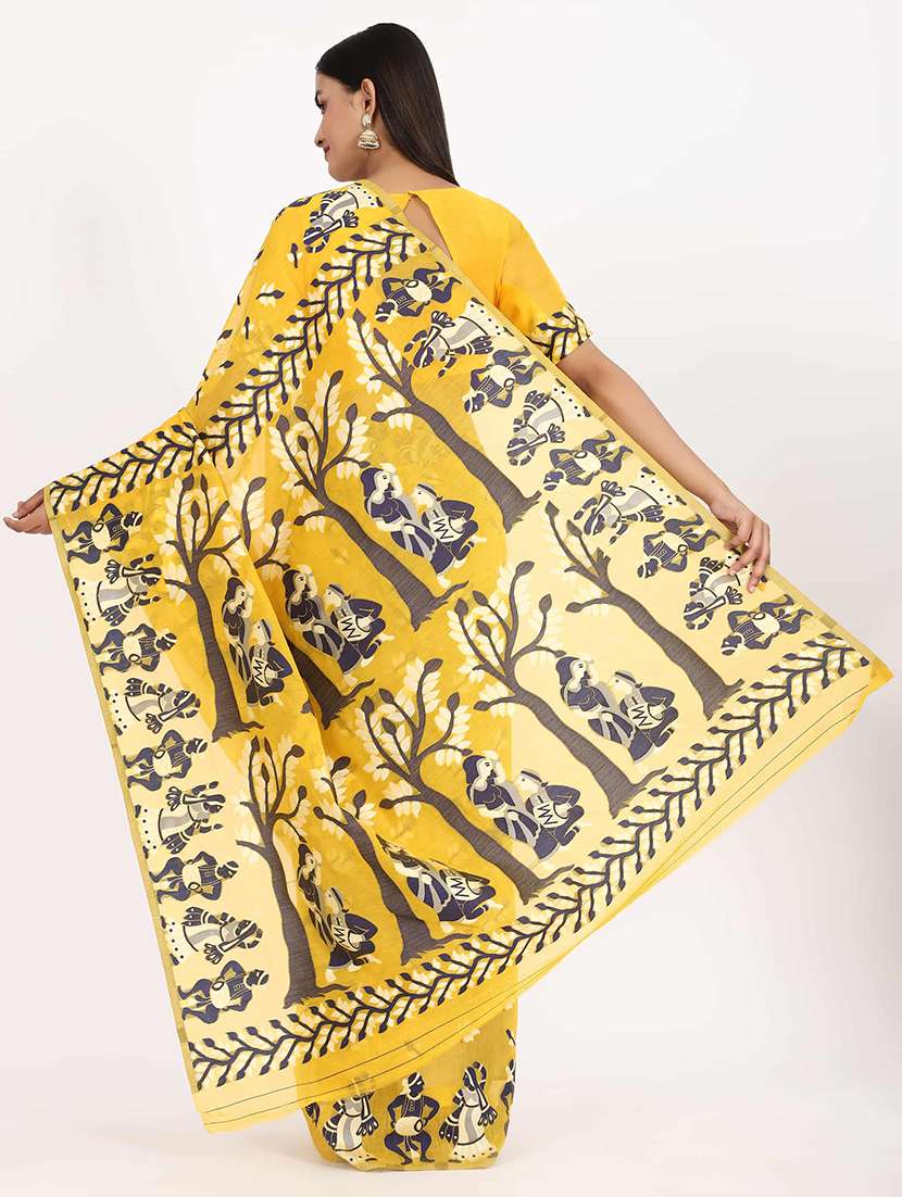 self design jamdani saree - 17979184 -  Standard Image - 1