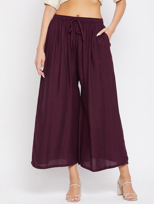 mid rise solid palazzo - 17980647 -  Standard Image - 0