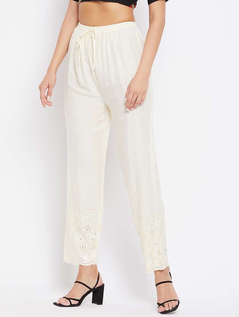 mid rise solid palazzo - 17980648 -  Standard Image - 1