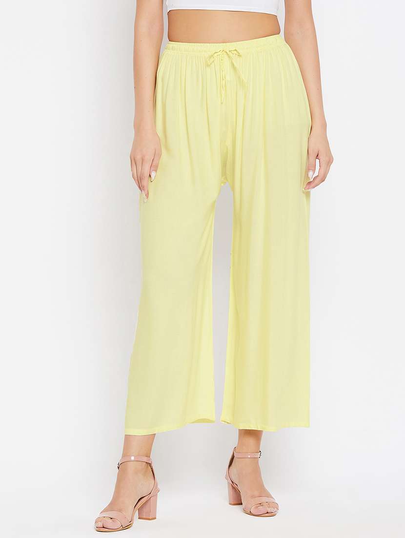 yellow solid palazzo