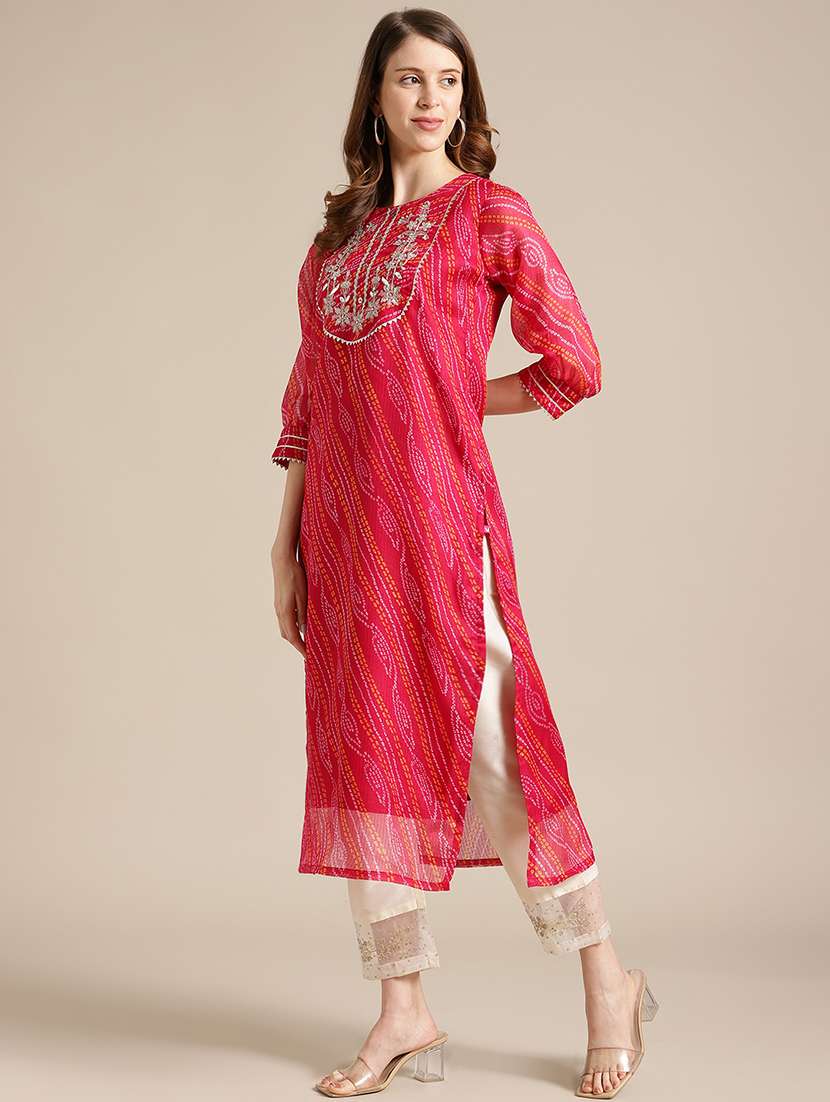 women's straight kurta - 17983200 - Standard Image - 1