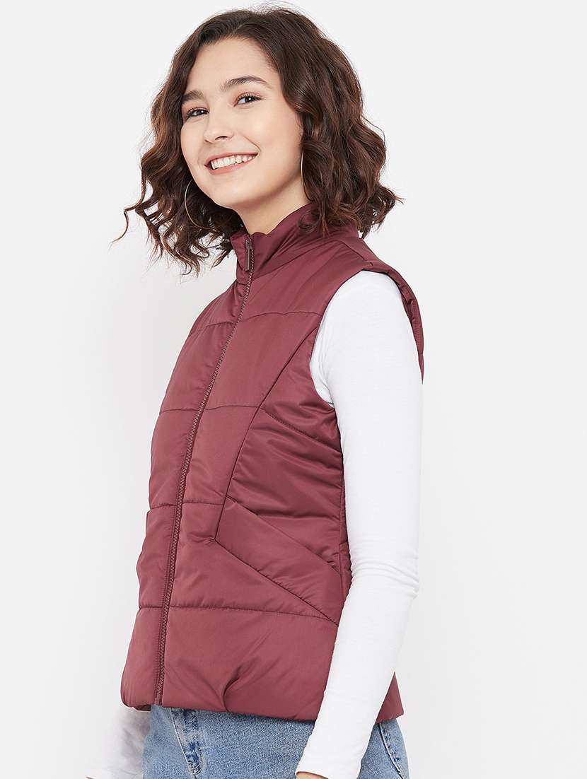 mandarin neck quilted jacket - 17984119 -  Standard Image - 1