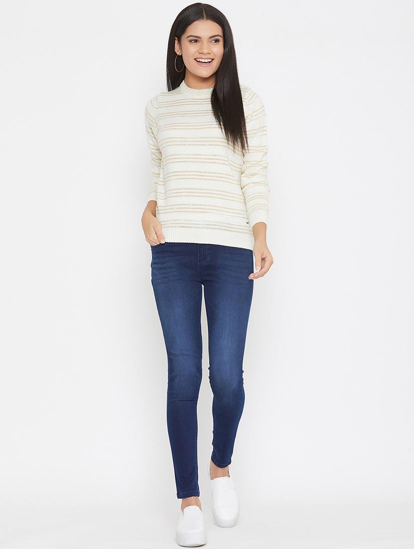 round neck striped pullover - 17984293 - Standard Image - 4