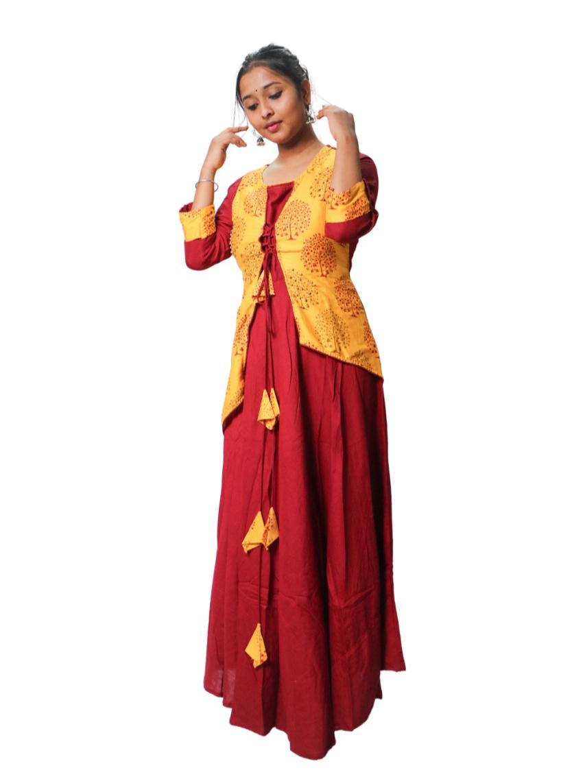 ryon cotton full length dress  - 17988252 -  Standard Image - 1