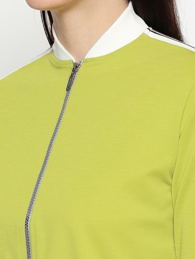 contrast bind bomber jacket - 17994451 - Standard Image - 4