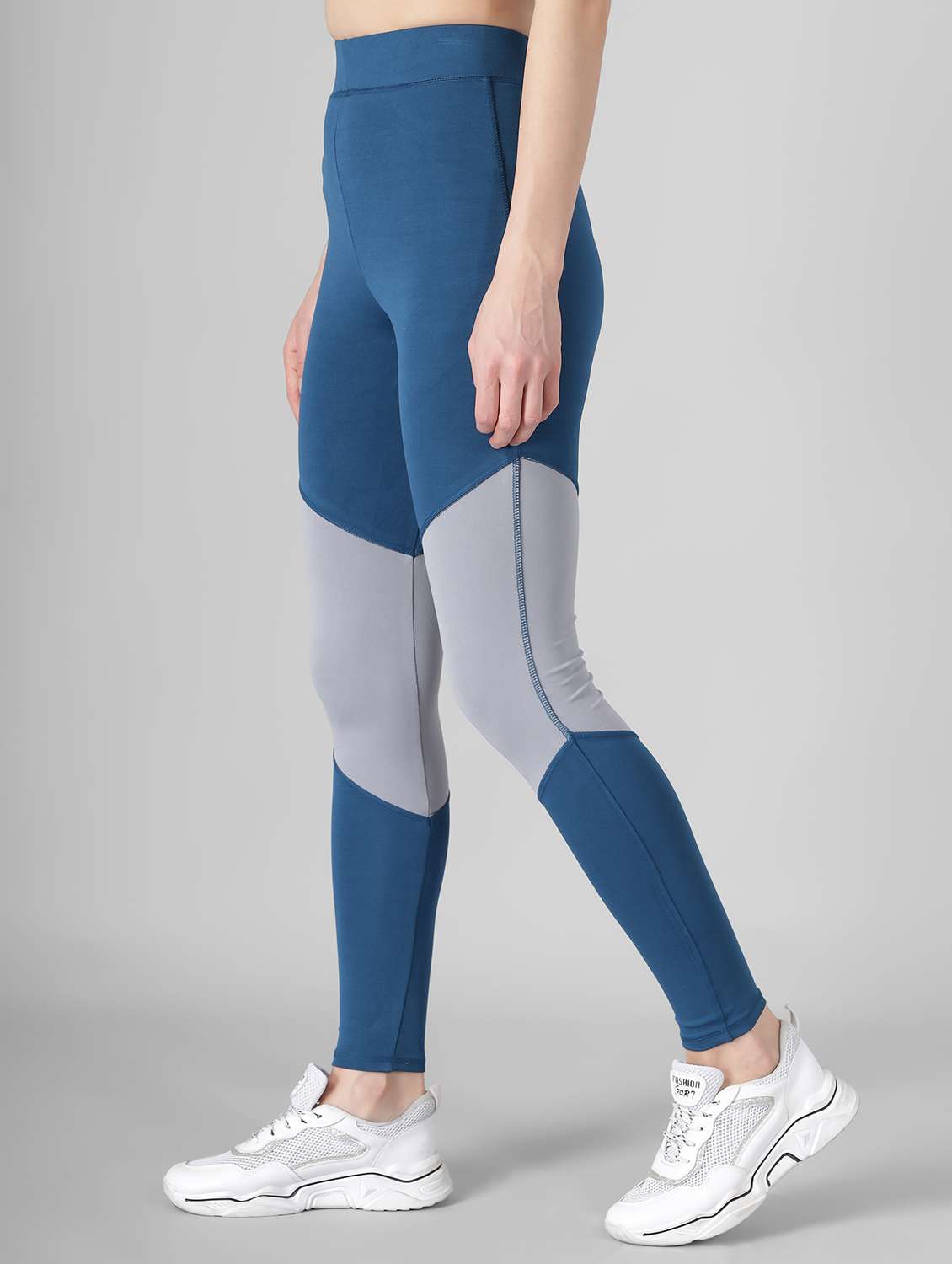 high rise color block track pant - 17994669 -  Standard Image - 1