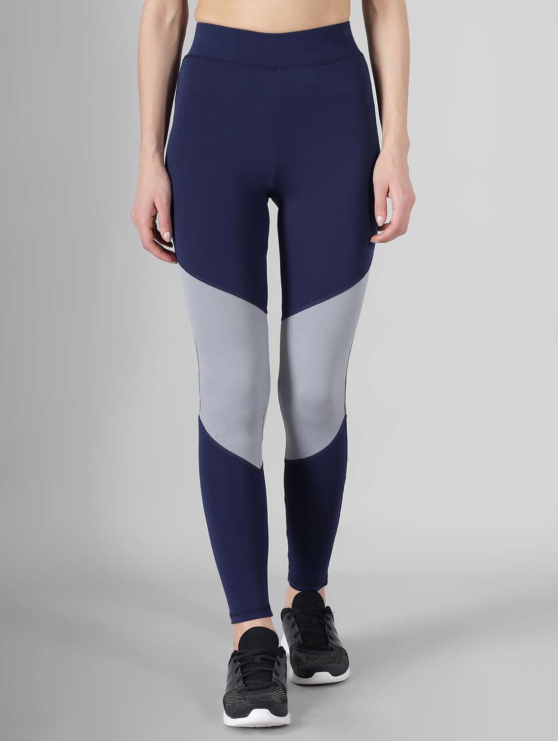high rise color block track pant