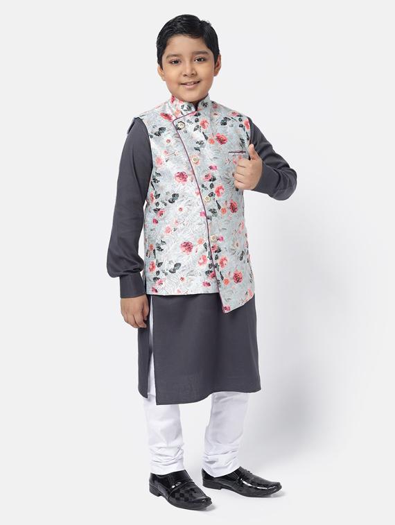 solid kurta set - 17994877 - Standard Image - 1