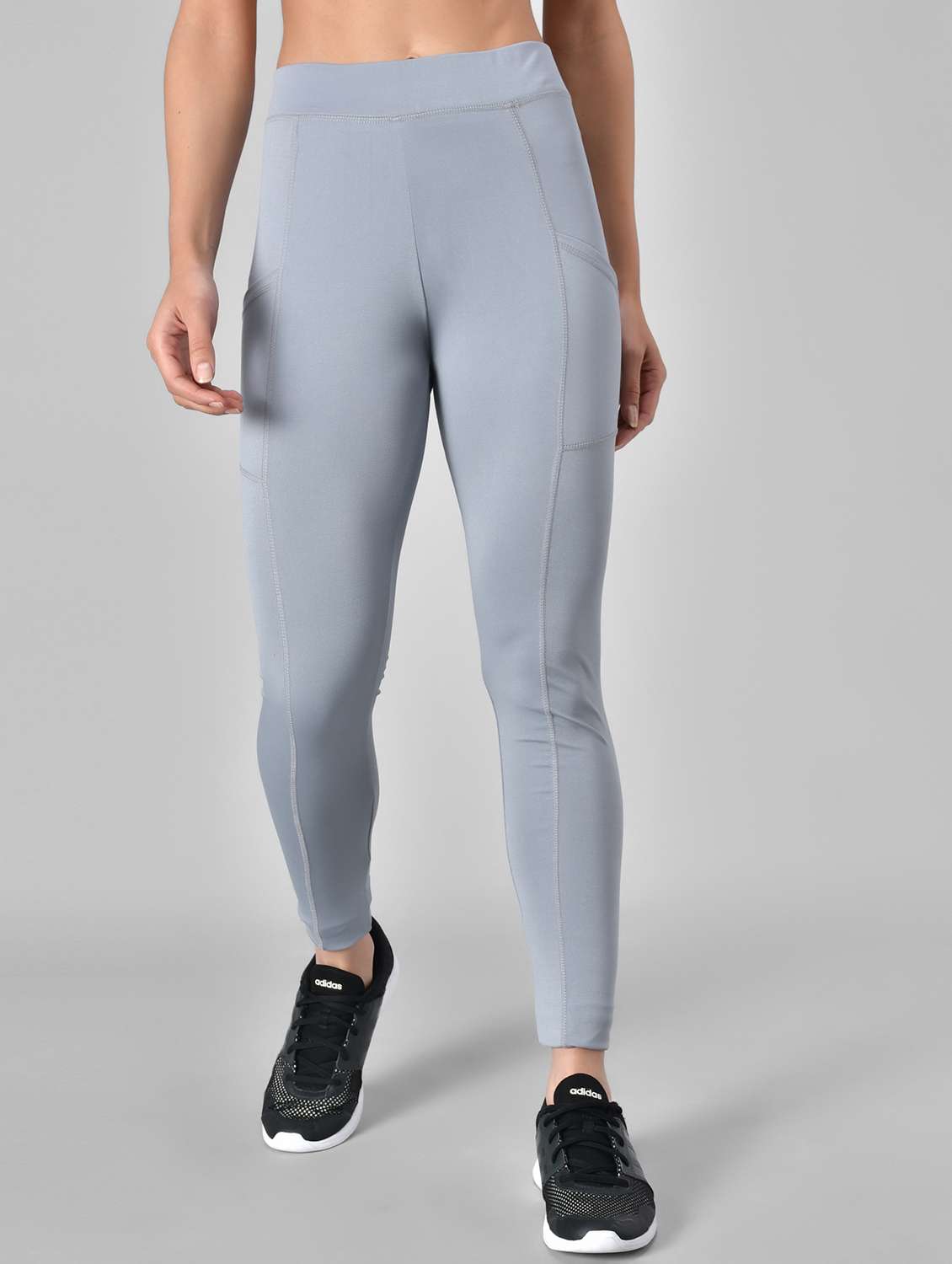 high rise solid tights
