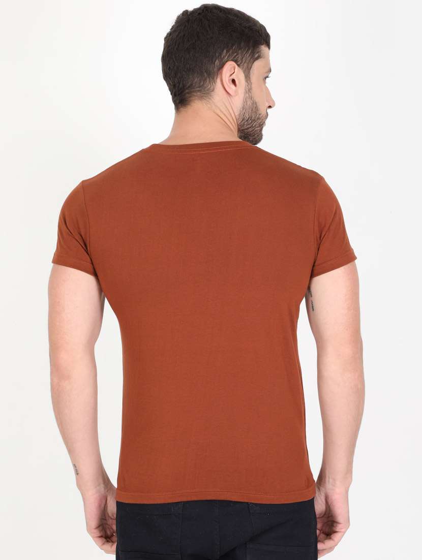 brown printed t-shirt - 17995791 -  Standard Image - 1
