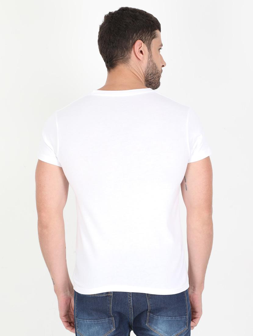 white printed t-shirt - 17995796 - Standard Image - 1