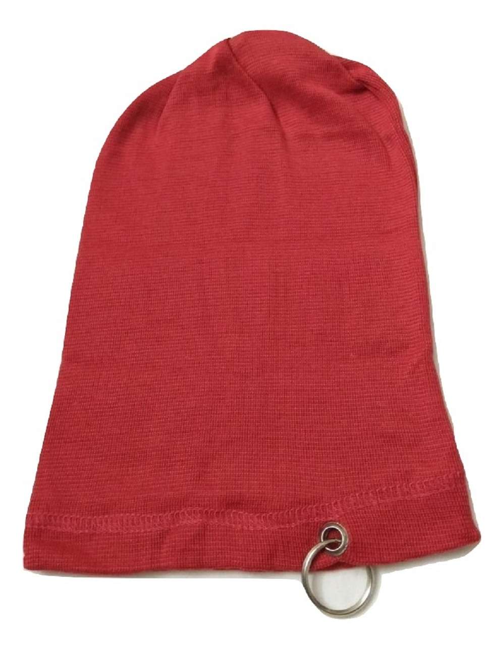 red beanie cap with ring 