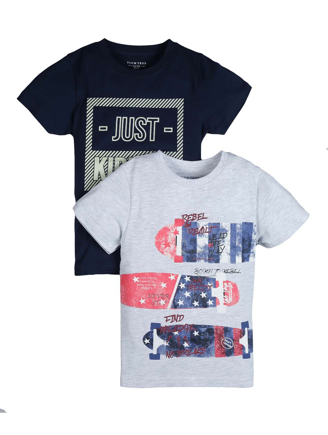 set of 2 printed t-shirt