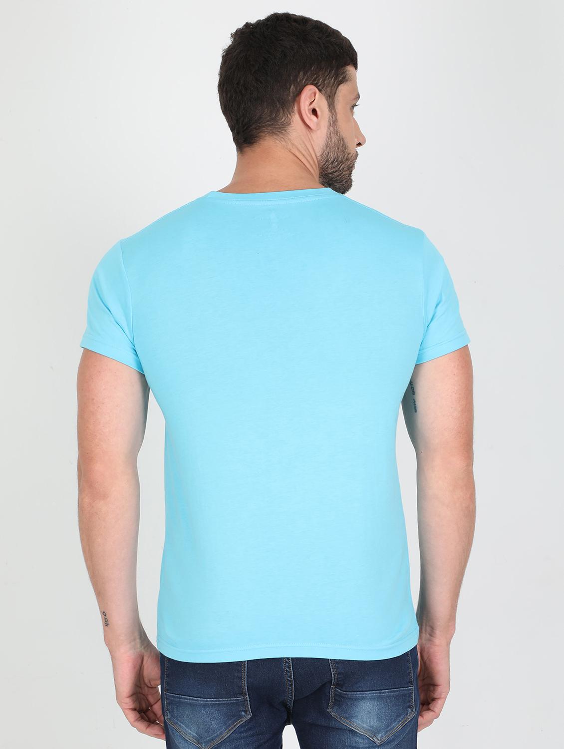 light blue printed t-shirt - 17996816 - Standard Image - 1