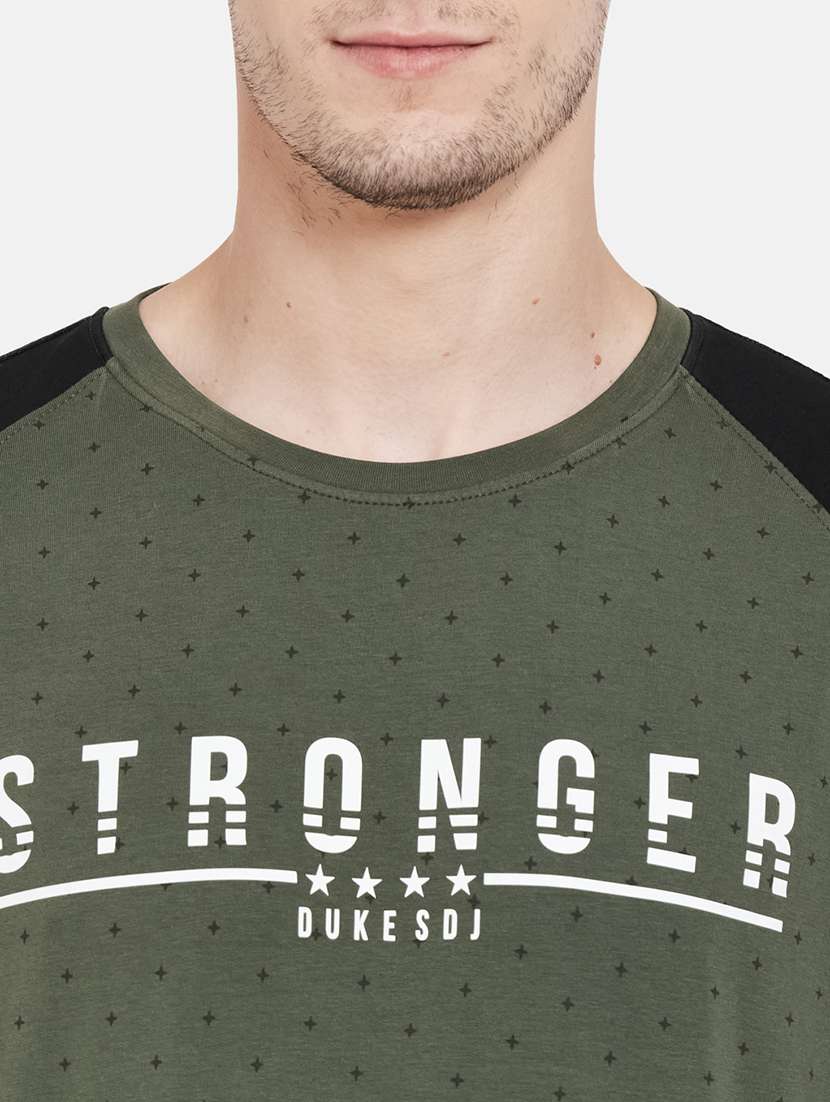 olive green printed raglan sweatshirt - 17997242 -  Standard Image - 4