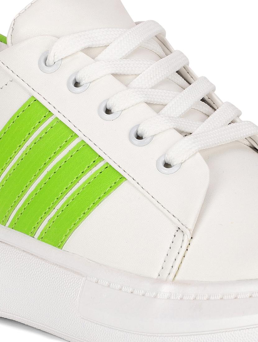 white lace up sneakers - 17997423 - Standard Image - 4