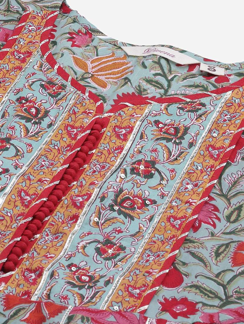 women three quarter sleeve kurta pant with dupatta set - 17997481 -  Standard Image - 4