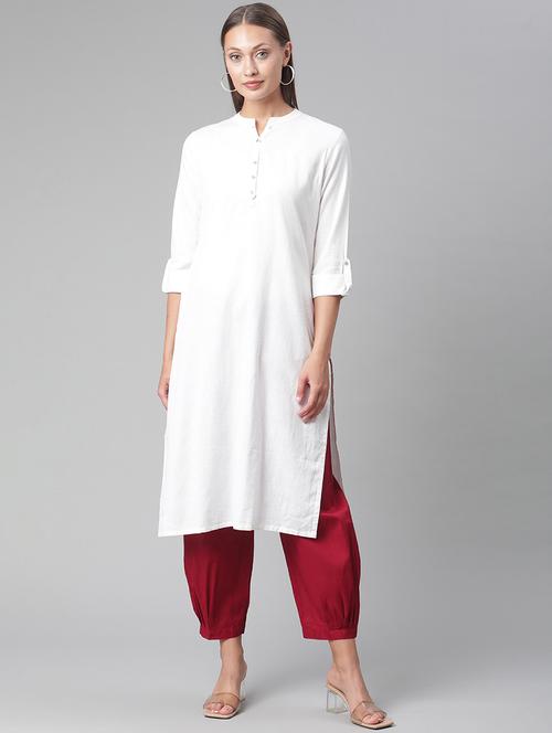 women's straight kurta - 17997505 - Standard Image - 0