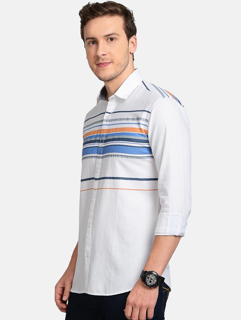 blue striped casual shirt - 17997829 -  Standard Image - 1