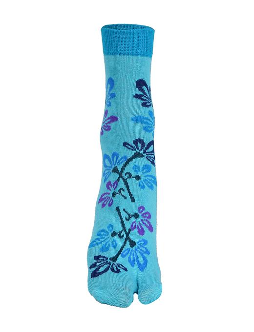 ankii cotton floral premium women socks with thumb, pack of 3 - 18000192 - Standard Image - 1