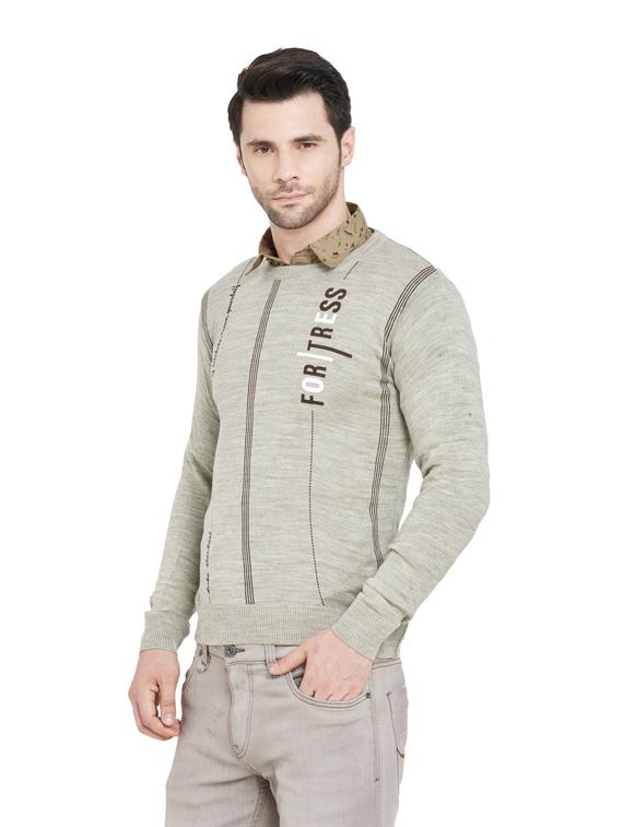 grey printed pullover - 18000589 - Standard Image - 1