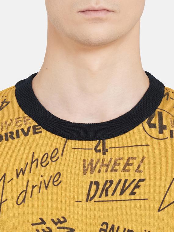 yellow printed pullover - 18000604 - Standard Image - 4