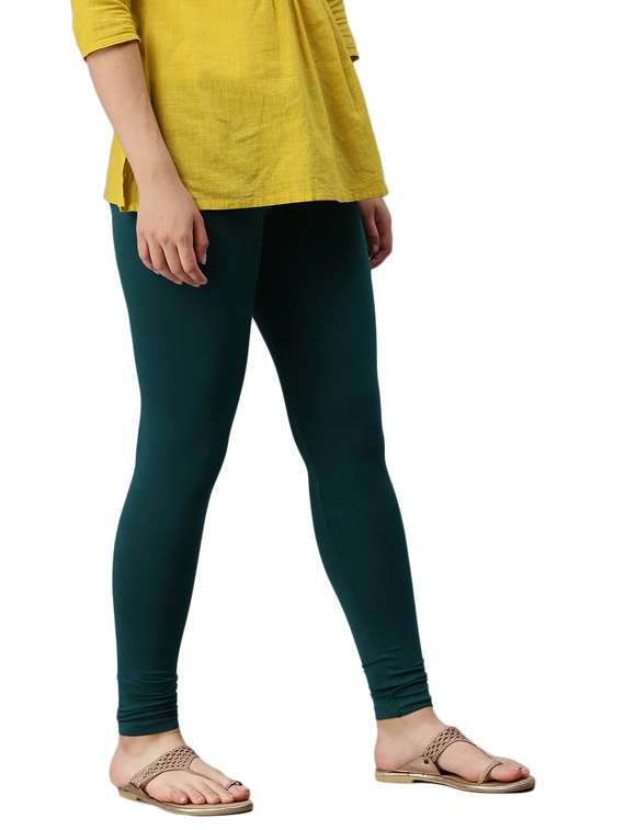 green solid legging - 18000772 - Standard Image - 1