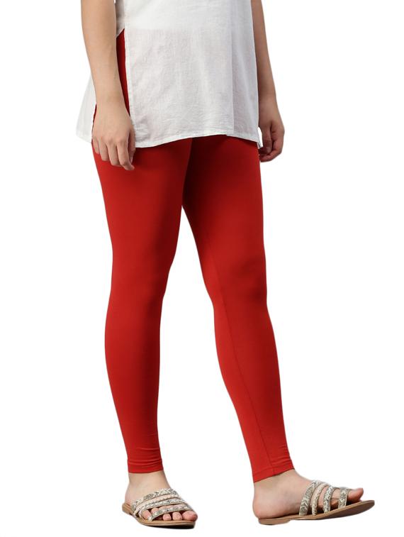 red solid legging - 18000773 - Standard Image - 1