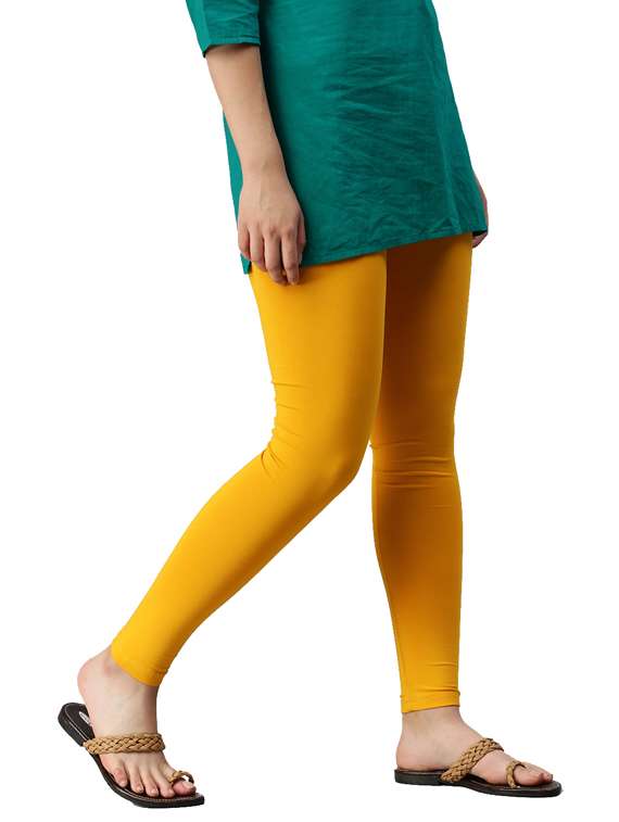 yellow solid legging - 18000774 - Standard Image - 1