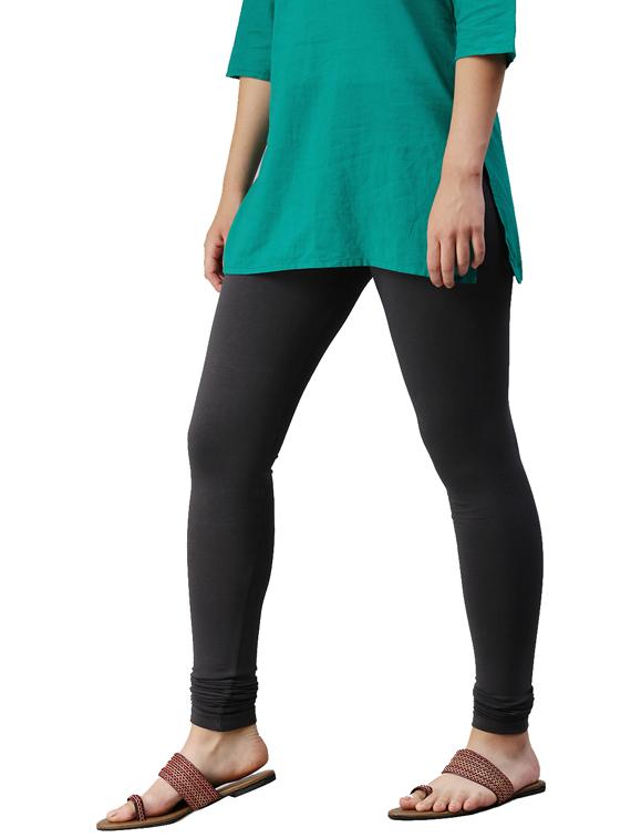 grey solid legging - 18000793 - Standard Image - 1