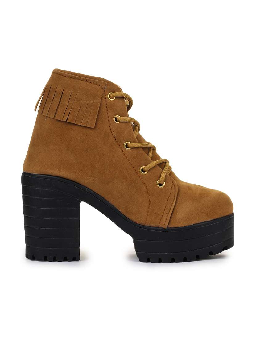 brown lace up ankle boots - 18002782 -  Standard Image - 1