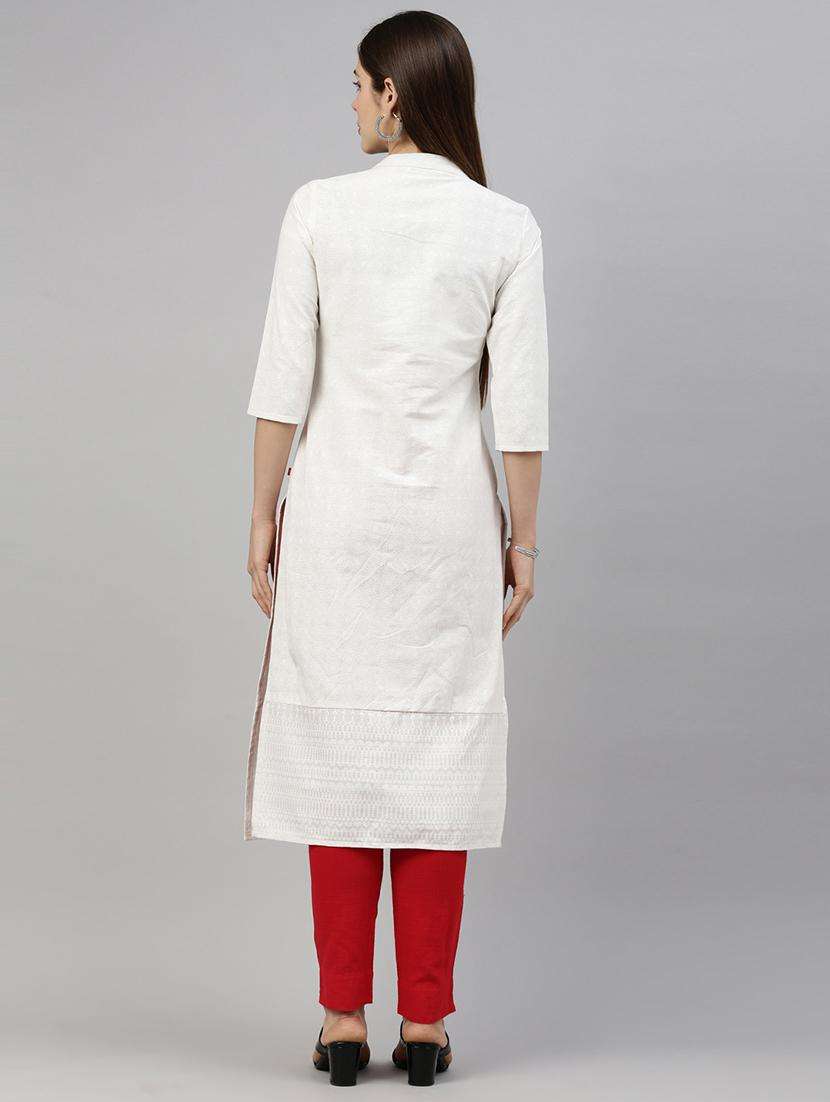 women's front slit kurta - 18002827 -  Standard Image - 4