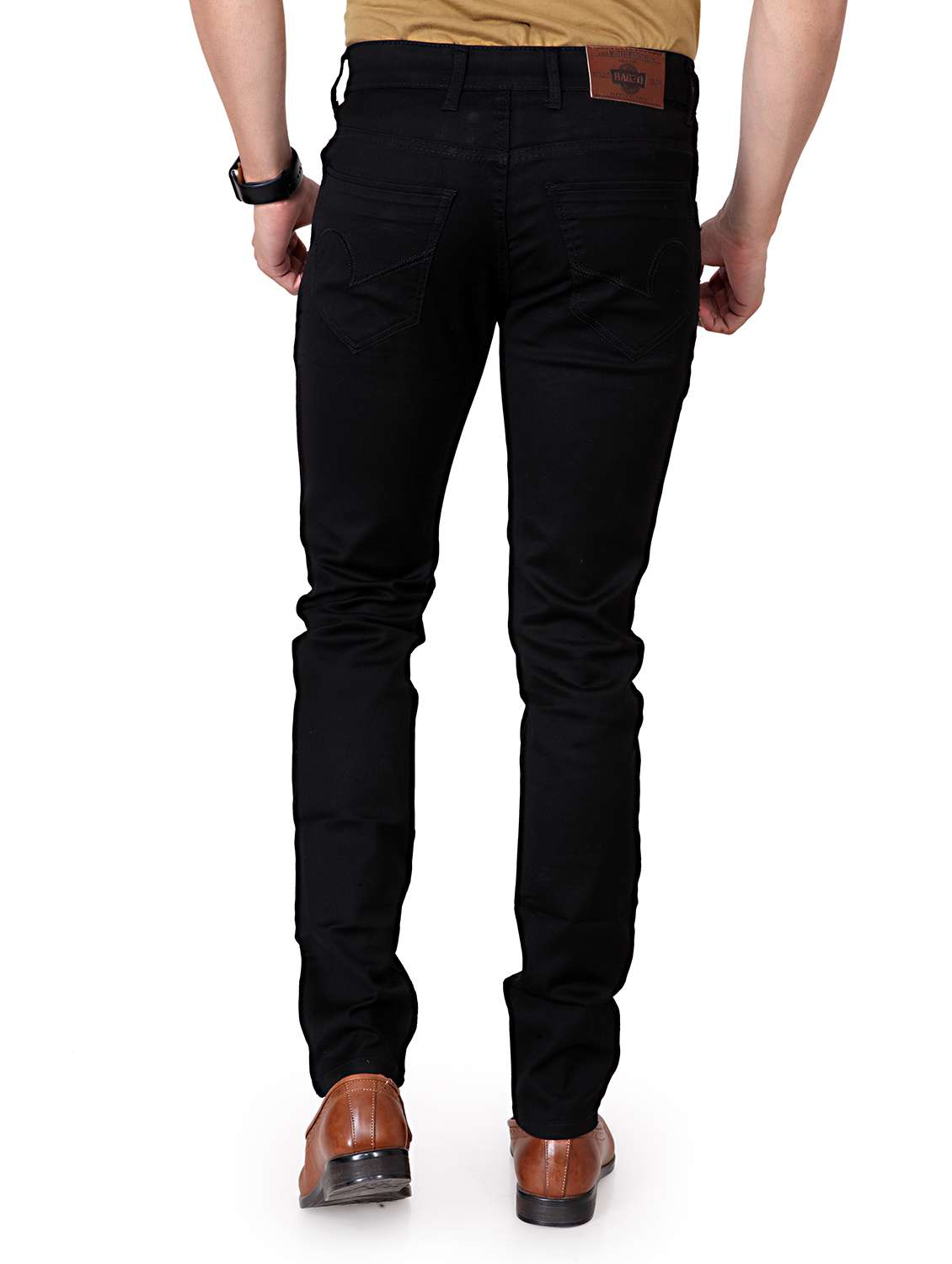 Mens Slim Fit Plain Jeans