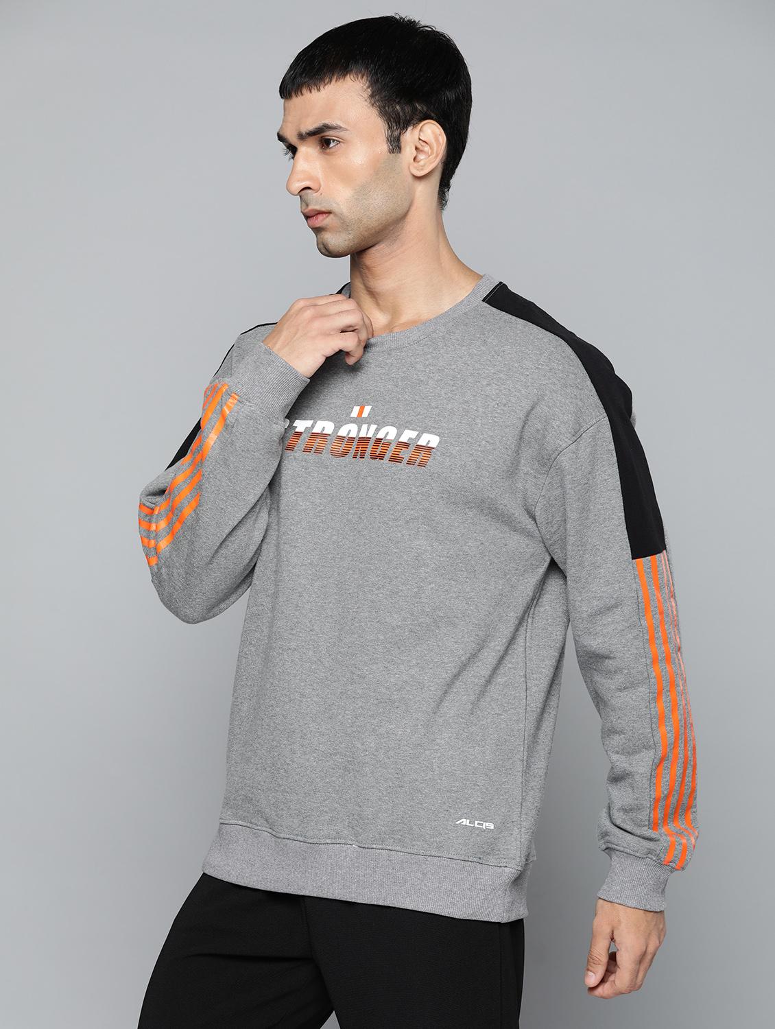 grey printed sweatshirt - 18003704 -  Standard Image - 1