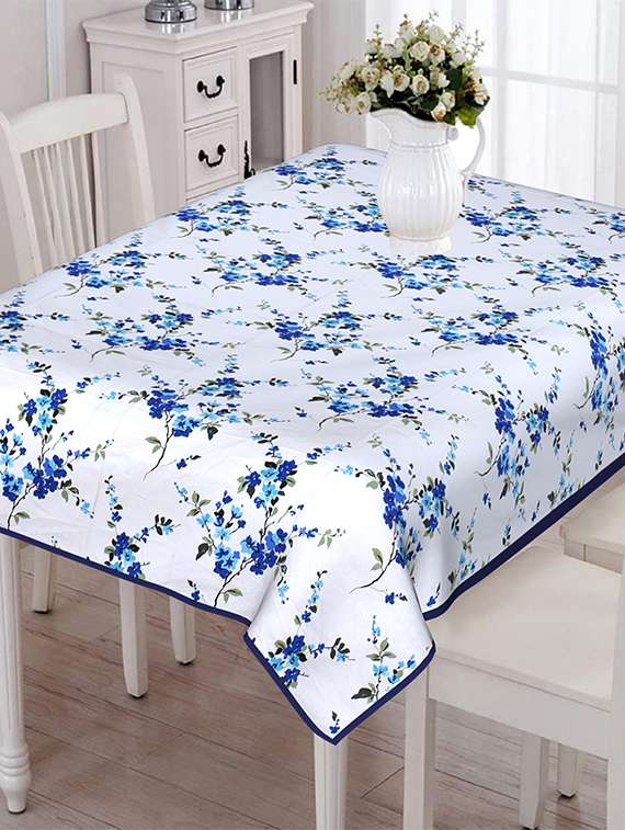 texstylers 200 tc pure cotton canvas jaipuri block printed 6 seater table cloth cover