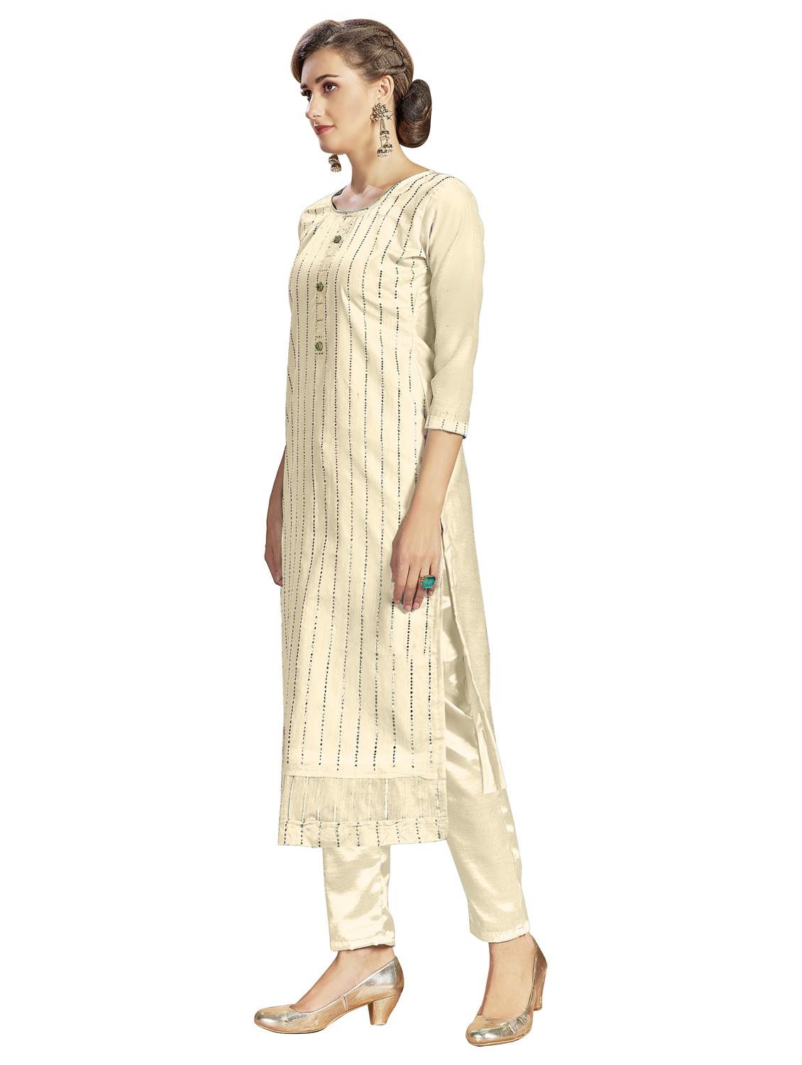 embroidered unstitched suit set - 18005270 - Standard Image - 1