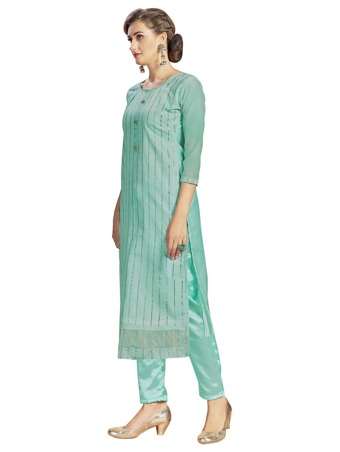 embroidered unstitched suit set  - 18005273 -  Standard Image - 1
