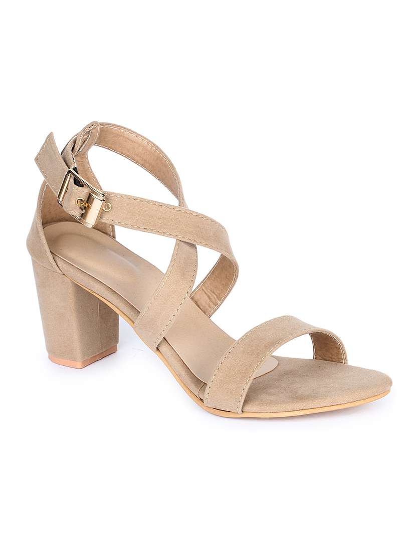 beige synthetic closed back sandals - 18005340 -  Standard Image - 1
