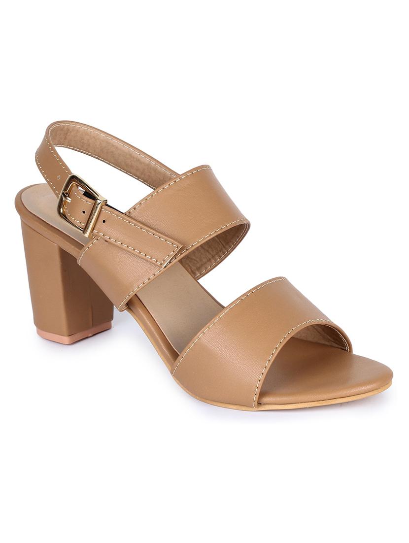 beige synthetic closed back sandals - 18005353 -  Standard Image - 1