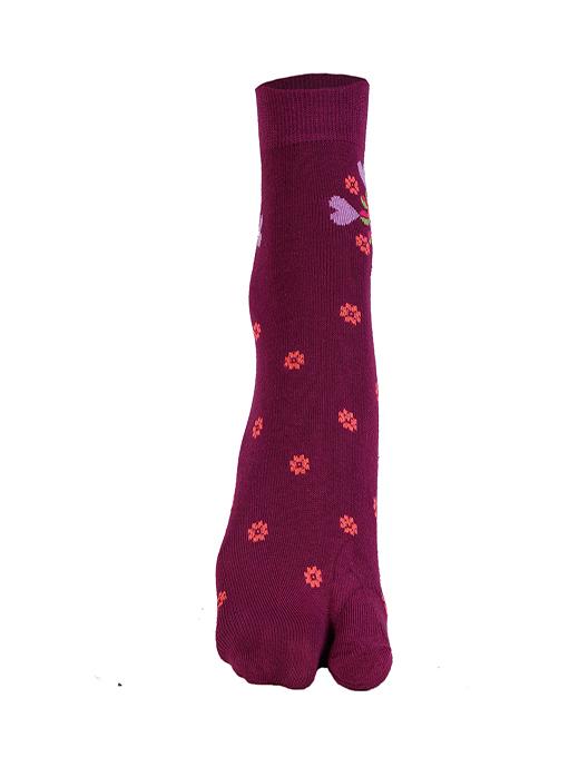ankii cotton self design premium women socks with thumb, pack of 3 - 18006876 - Standard Image - 1