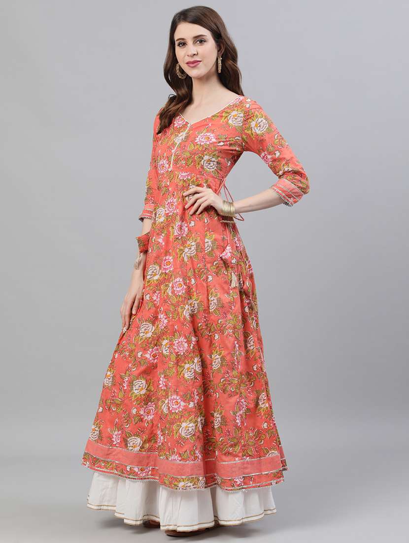 floral kurta dupatta set 