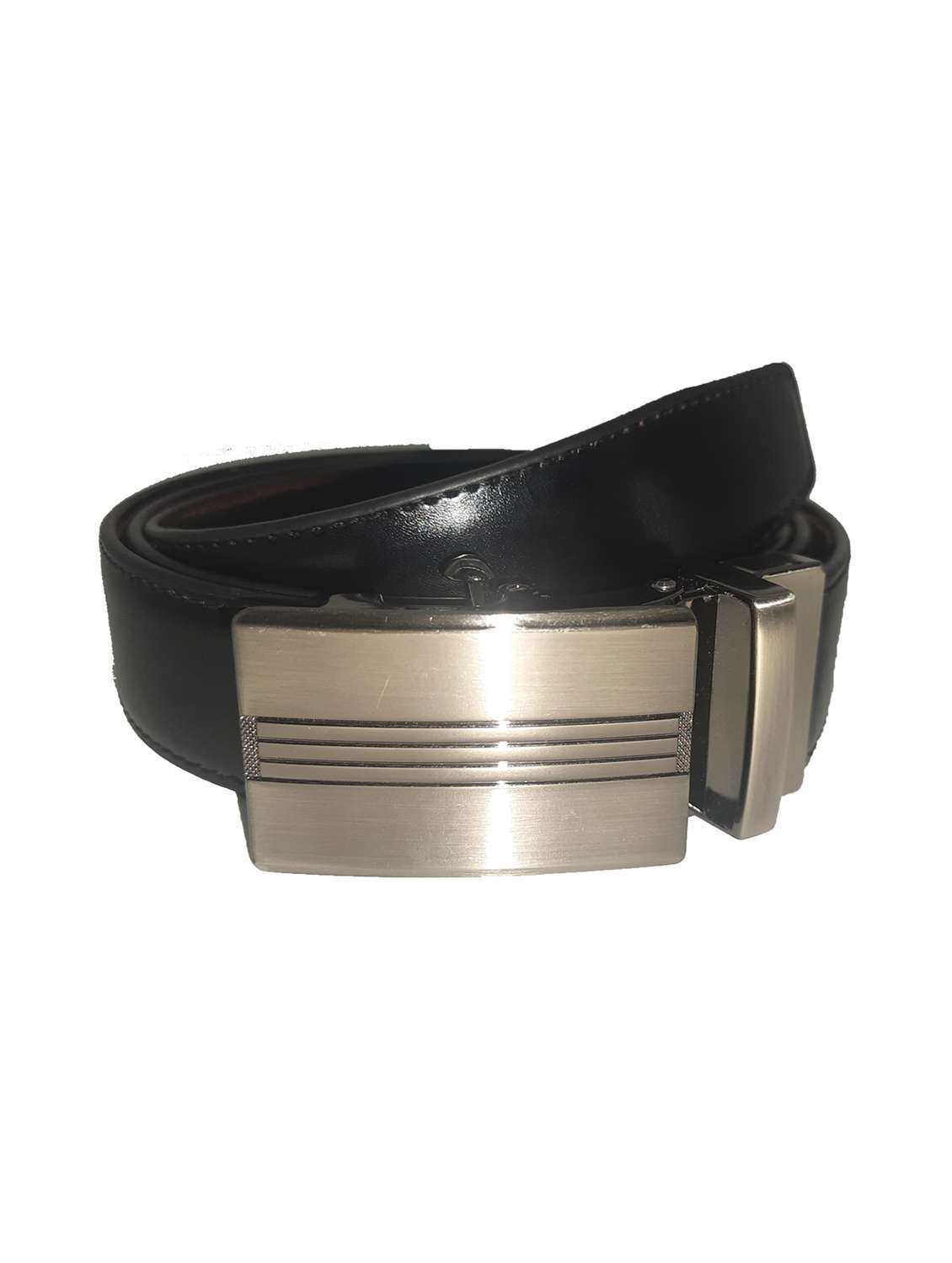 black leatherette belt