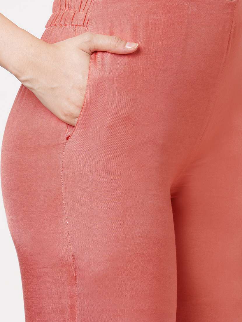 embroidered semi-stitched suit set  - 18008529 -  Standard Image - 4