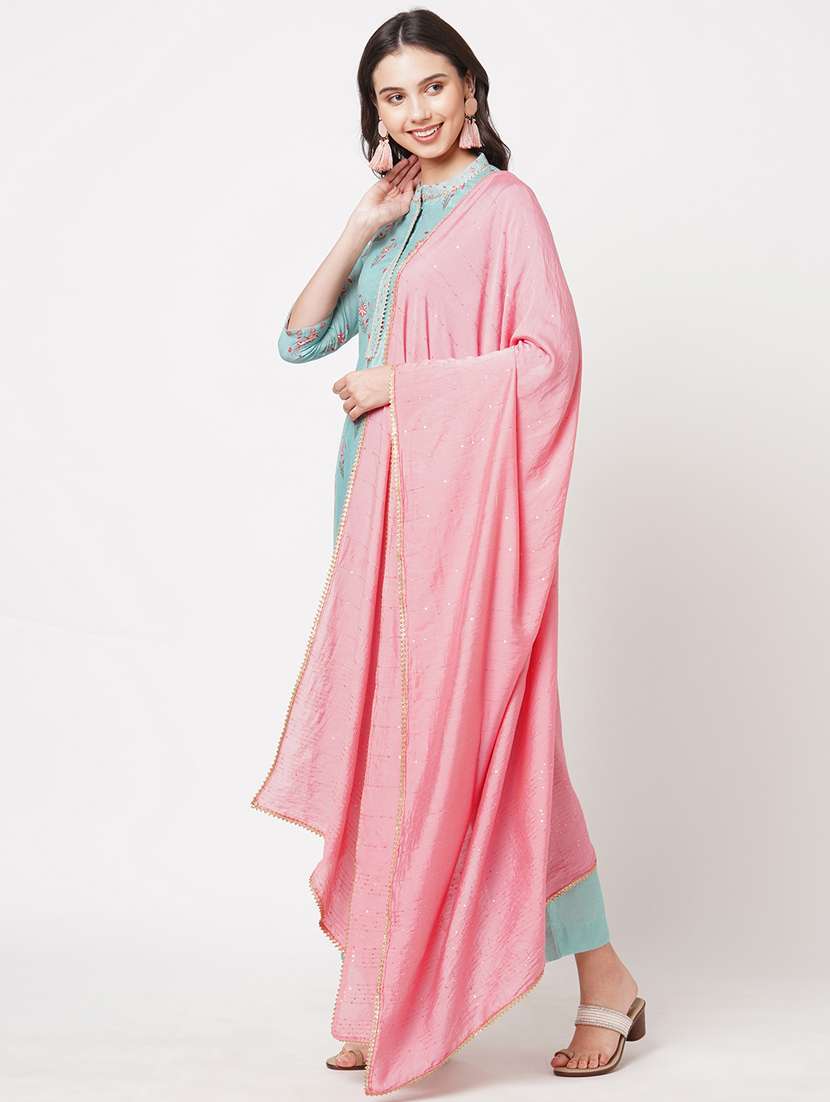 printed semi-stitched suit set - 18008534 - Standard Image - 1