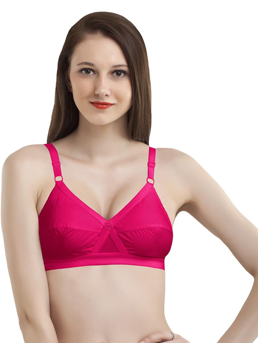 set of 3 solid  regular bra - 18009698 -  Standard Image - 1