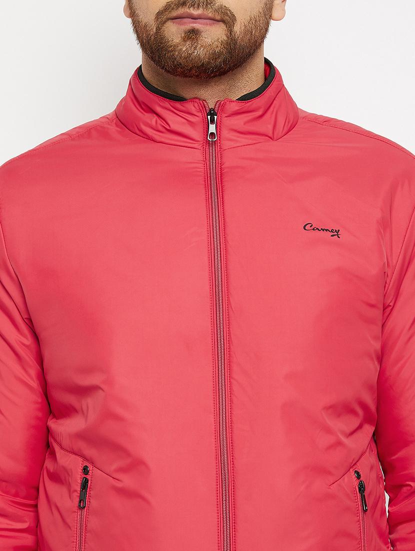 red solid bomber jacket - 18009891 - Standard Image - 4
