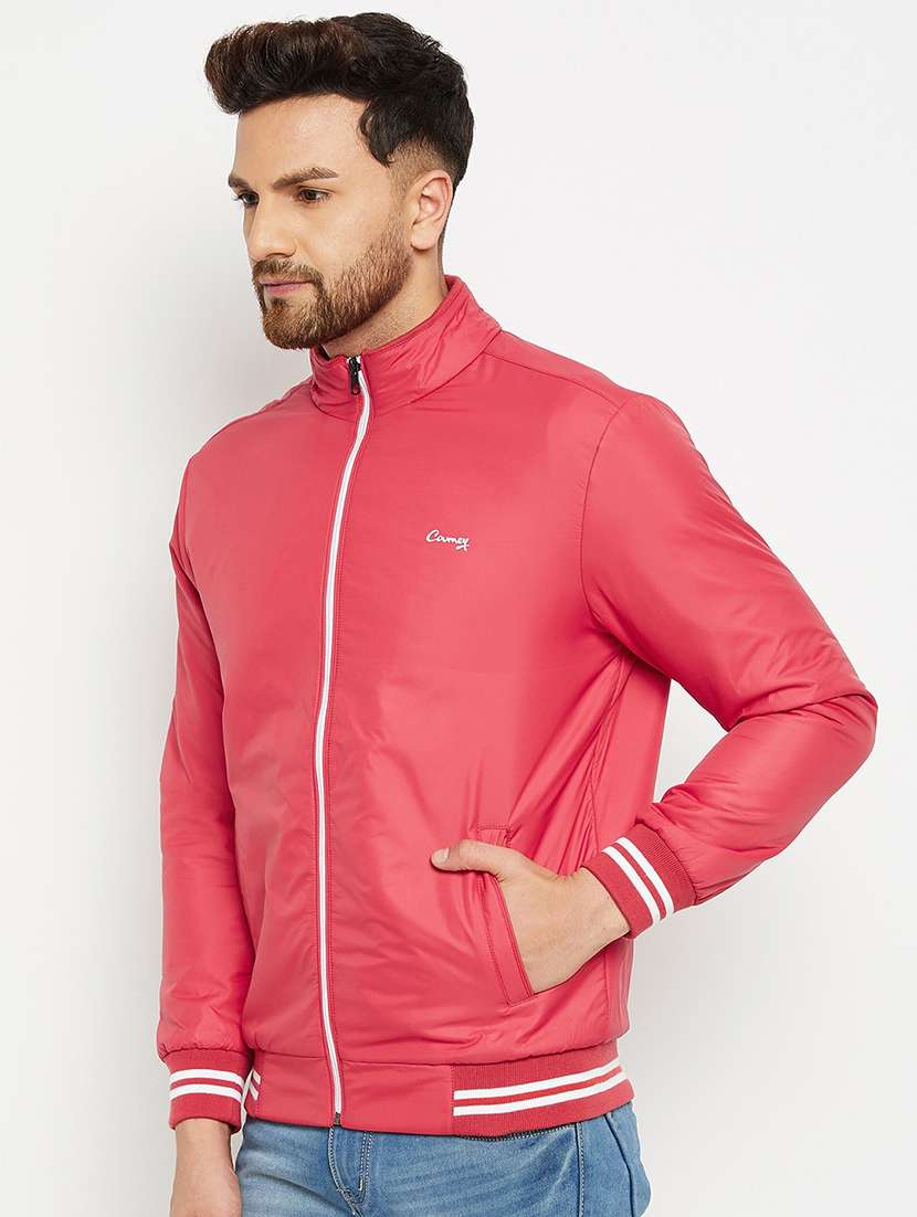 red solid bomber jacket - 18009904 -  Standard Image - 1
