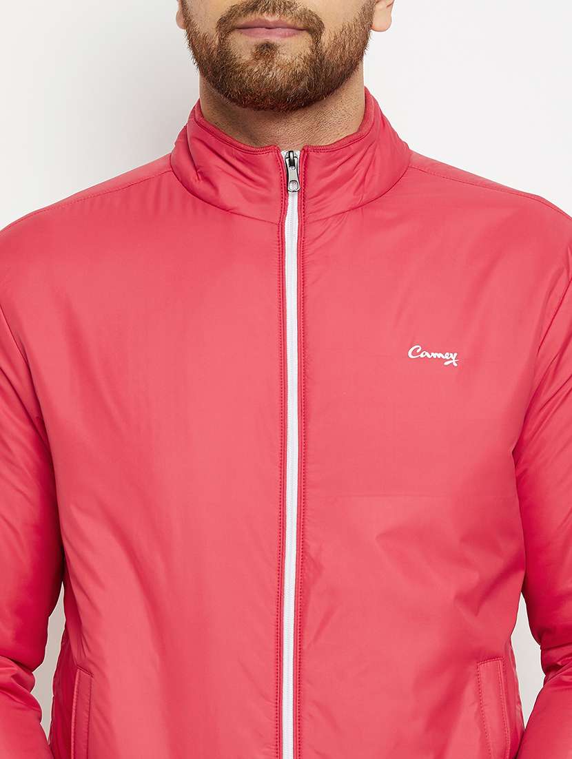 red solid bomber jacket - 18009904 - Standard Image - 4