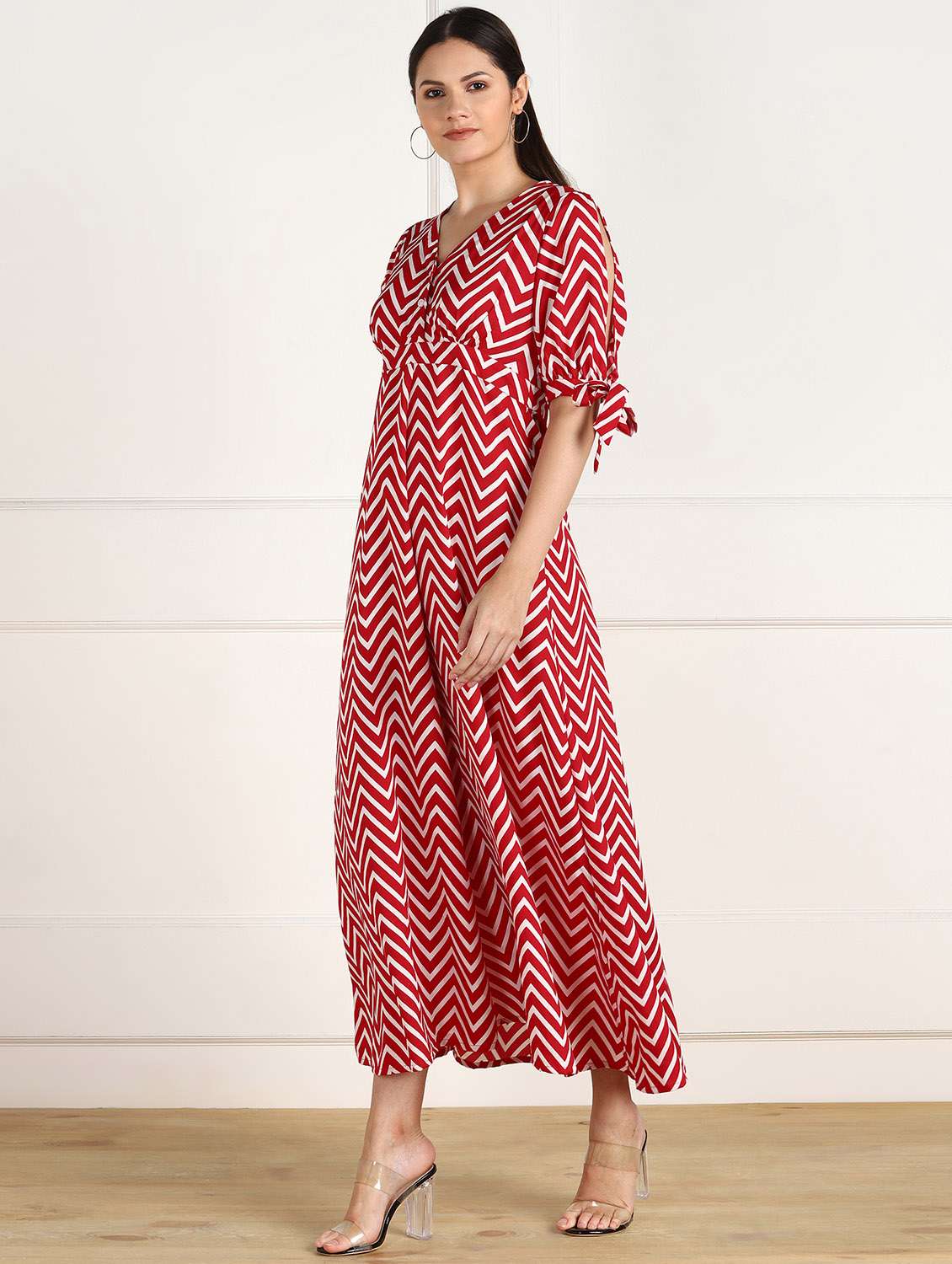 women's printed dress - 18010947 - Standard Image - 1