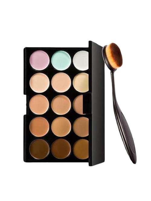 menow pro 15 color countour cream series with brush